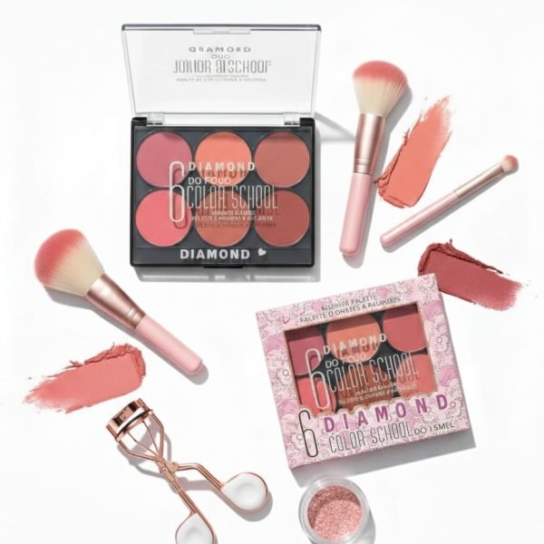 Diamond 6 Color School Blusher Palette