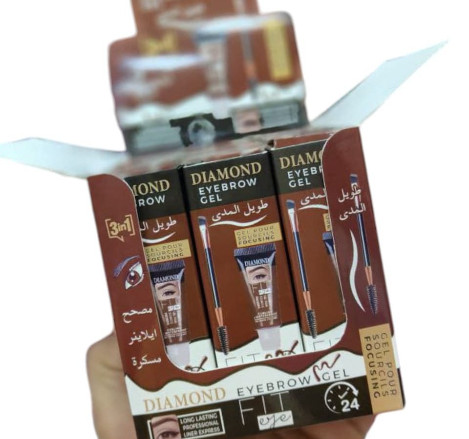 دايموند مصحح جل و مسكرة eyebrow باليت 12قطعة