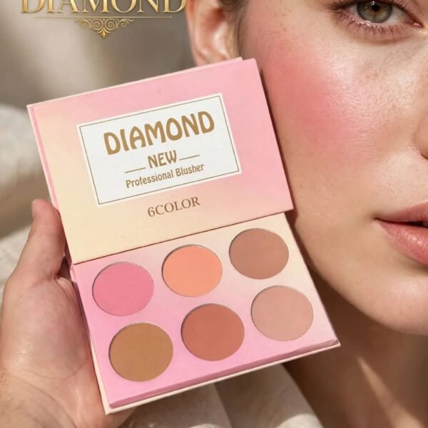 بلاشر دايموند ( 6 ألوان ) Blusher باليت 12 قطعة