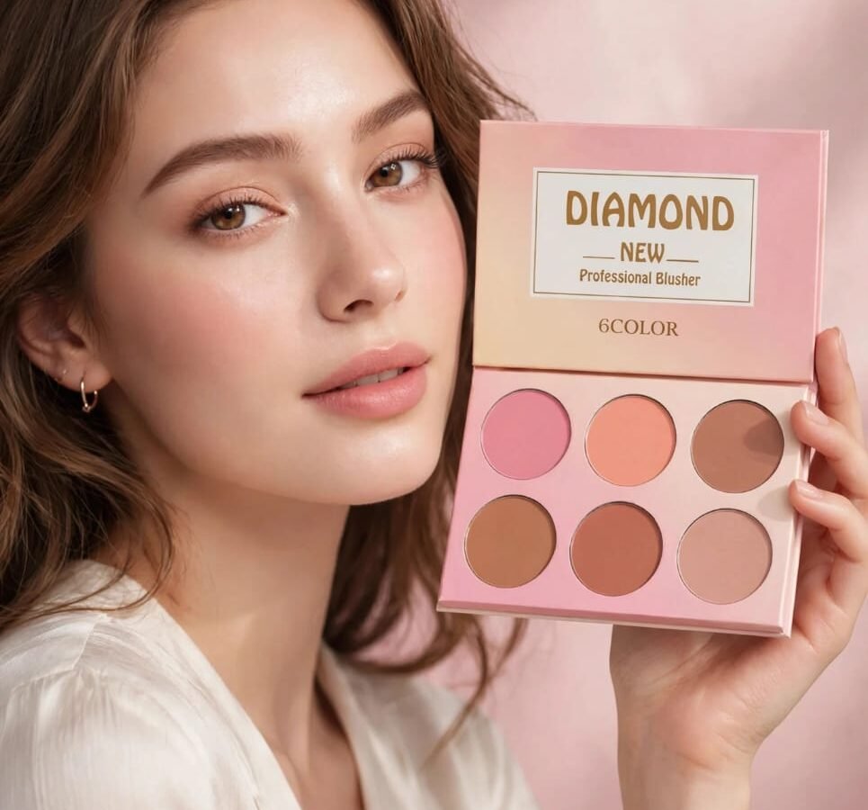 بلاشر دايموند ( 6 ألوان ) Blusher باليت 12 قطعة