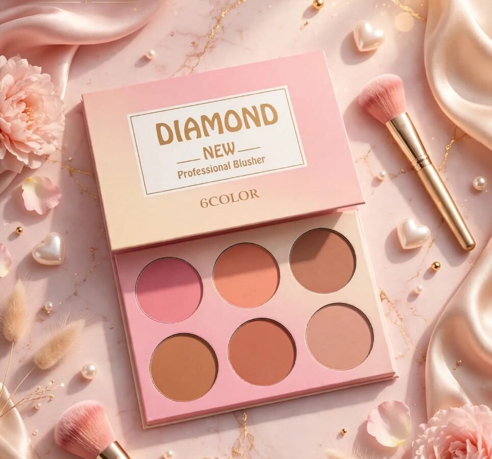 بلاشر دايموند ( 6 ألوان ) Blusher باليت 12 قطعة