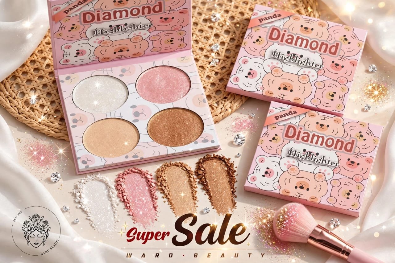 Highlighter دايموند باندا 4لون باليت 12 قطعة