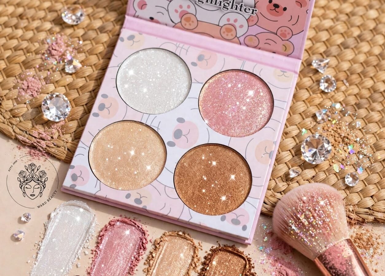 Highlighter دايموند باندا 4لون باليت 12 قطعة