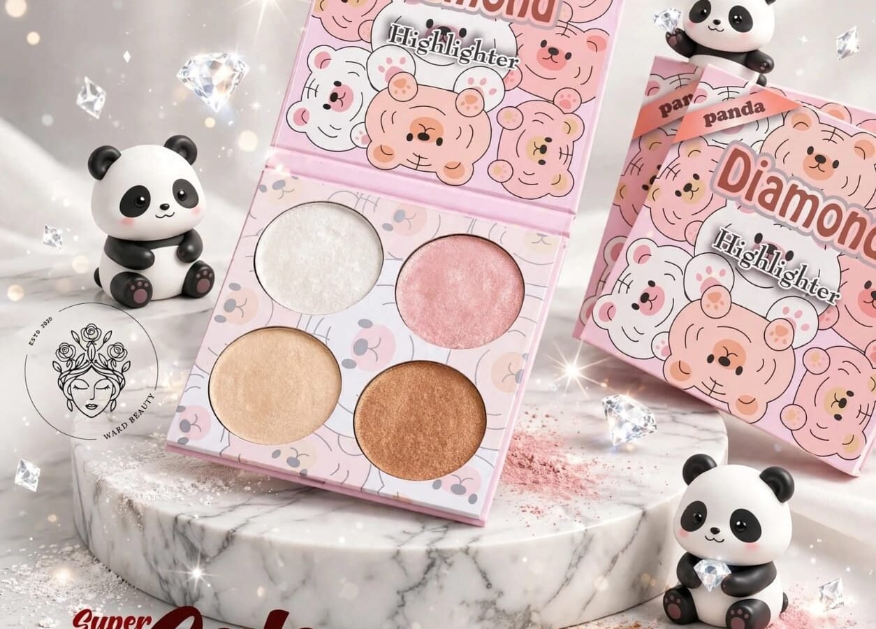 Highlighter دايموند باندا 4لون باليت 12 قطعة
